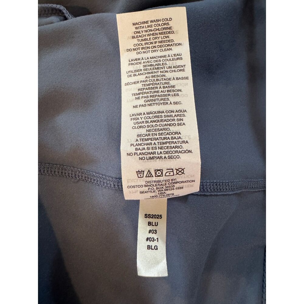 Elle Sport Blue Active Tank Dress Built In Bra Shorts Athleisure Medium - Picture 12 of 16